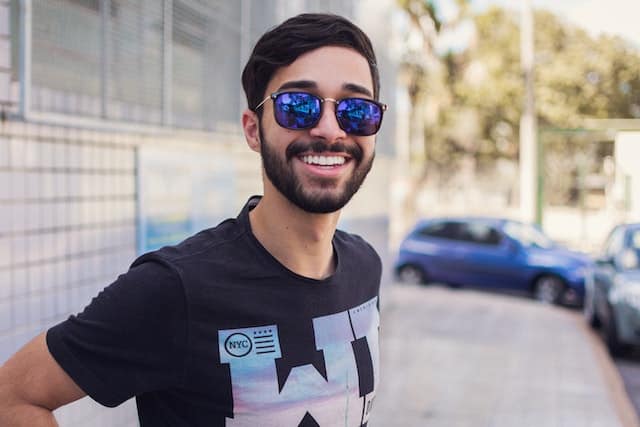 smiling man